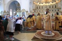9-В Неделю 4-ю по Пятидесятнице Преосвященнейший епископ Амфилохий совершил Божественную Литургию в главном храме Рудного Алтая