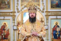 24-В Неделю 4-ю по Пятидесятнице Преосвященнейший епископ Амфилохий совершил Божественную Литургию в главном храме Рудного Алтая