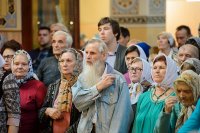 1-Епископ Амфилохий сослужил Главе Православной Церкви Казахстана за всенощным бдением в канун празднования 50-летия преставления преподобного Севастиана Карагандинского