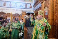 19-Епископ Амфилохий сослужил Главе Православной Церкви Казахстана за всенощным бдением в канун празднования 50-летия преставления преподобного Севастиана Карагандинского