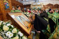 34-Епископ Амфилохий сослужил Главе Православной Церкви Казахстана за всенощным бдением в канун празднования 50-летия преставления преподобного Севастиана Карагандинского