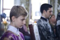 18-В пятницу первой седмицы Великого поста епископ Амфилохий совершил Литургию Преждеосвященных Даров и чин освящения колива