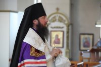 11-В канун праздника Преображения Господня епископ Усть-Каменогорский и Семипалатинский Амфилохий совершил всенощное бдение в Андреевском соборе г. Усть-Каменогорска.