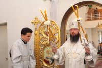 26-В канун праздника Преображения Господня епископ Усть-Каменогорский и Семипалатинский Амфилохий совершил всенощное бдение в Андреевском соборе г. Усть-Каменогорска.