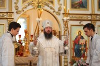 29-В канун праздника Преображения Господня епископ Усть-Каменогорский и Семипалатинский Амфилохий совершил всенощное бдение в Андреевском соборе г. Усть-Каменогорска.