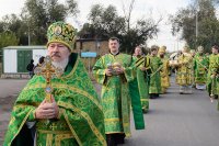 14-В память преподобного Севастиана по улицам Караганды прошел крестный ход, и состоялось открытие монумента святому