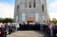 61-Управляющий Усть-Каменогорской епархией принял участие в духовных торжествах, посвященных 50-летию преставления преподобноисповедника Севастиана Карагандинского, в «Шахтерской столице» Казахстана