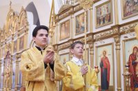 8-В воскресный день епископ Амфилохий возглавил служение Божественной Литургии в кафедральном соборе