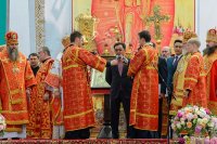 42-Управляющий Усть-Каменогорской и Семипалатинской епархией епископ Амфилохий принял участие в праздновании 70-летия возвращения Никольского собора Алма-Аты Русской Православной Церкви