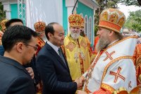 55-Управляющий Усть-Каменогорской и Семипалатинской епархией епископ Амфилохий принял участие в праздновании 70-летия возвращения Никольского собора Алма-Аты Русской Православной Церкви
