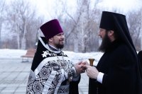 5-В среду второй седмицы Святой Четыредесятницы епископ Амфилохий совершил Литургию Преждеосвященных Даров в Свято-Зиновьевском храме столицы Рудного Алтая