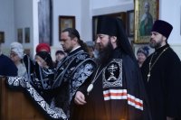 7-В среду второй седмицы Святой Четыредесятницы епископ Амфилохий совершил Литургию Преждеосвященных Даров в Свято-Зиновьевском храме столицы Рудного Алтая