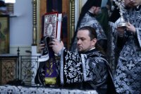 15-В среду второй седмицы Святой Четыредесятницы епископ Амфилохий совершил Литургию Преждеосвященных Даров в Свято-Зиновьевском храме столицы Рудного Алтая