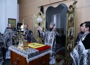 22-В среду второй седмицы Святой Четыредесятницы епископ Амфилохий совершил Литургию Преждеосвященных Даров в Свято-Зиновьевском храме столицы Рудного Алтая