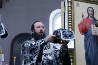 23-В среду второй седмицы Святой Четыредесятницы епископ Амфилохий совершил Литургию Преждеосвященных Даров в Свято-Зиновьевском храме столицы Рудного Алтая