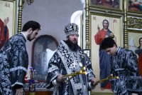 31-В среду второй седмицы Святой Четыредесятницы епископ Амфилохий совершил Литургию Преждеосвященных Даров в Свято-Зиновьевском храме столицы Рудного Алтая
