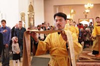 16-Божественная Литургия в Неделю 14-ю по Пятидесятнице в Андреевском кафедральном соборе города Усть-Каменогорска