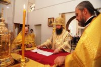 18-Божественная Литургия в Неделю 14-ю по Пятидесятнице в Андреевском кафедральном соборе города Усть-Каменогорска