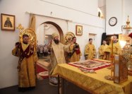 20-Божественная Литургия в Неделю 14-ю по Пятидесятнице в Андреевском кафедральном соборе города Усть-Каменогорска