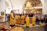 21-Божественная Литургия в Неделю 14-ю по Пятидесятнице в Андреевском кафедральном соборе города Усть-Каменогорска