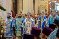 14-Епископ Амфилохий во второе воскресение Великого поста принял участие в молитвенном прославлении Феодоровской иконы Пресвятой Богородицы в Алматы