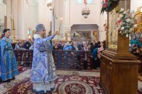 17-Епископ Амфилохий во второе воскресение Великого поста принял участие в молитвенном прославлении Феодоровской иконы Пресвятой Богородицы в Алматы