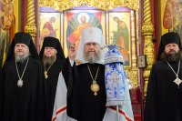 38-Епископ Амфилохий во второе воскресение Великого поста принял участие в молитвенном прославлении Феодоровской иконы Пресвятой Богородицы в Алматы