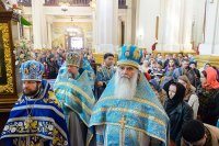 44-Епископ Амфилохий во второе воскресение Великого поста принял участие в молитвенном прославлении Феодоровской иконы Пресвятой Богородицы в Алматы