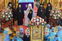45-Епископ Амфилохий во второе воскресение Великого поста принял участие в молитвенном прославлении Феодоровской иконы Пресвятой Богородицы в Алматы