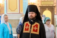 9-В канун праздника Успения Божией Матери Управляющий Усть-Каменогорской и Семипалатинской епархией сослужил митрополиту Астанайскому и Казахстанскому Александру за всенощным бдением в главном храме Казахстанского Митрополичьего округа