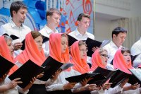 28-В канун праздника Успения Божией Матери Управляющий Усть-Каменогорской и Семипалатинской епархией сослужил митрополиту Астанайскому и Казахстанскому Александру за всенощным бдением в главном храме Казахстанского Митрополичьего округа