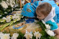 31-В канун праздника Успения Божией Матери Управляющий Усть-Каменогорской и Семипалатинской епархией сослужил митрополиту Астанайскому и Казахстанскому Александру за всенощным бдением в главном храме Казахстанского Митрополичьего округа