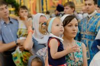 34-В канун праздника Успения Божией Матери Управляющий Усть-Каменогорской и Семипалатинской епархией сослужил митрополиту Астанайскому и Казахстанскому Александру за всенощным бдением в главном храме Казахстанского Митрополичьего округа
