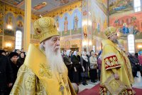 12-Епископ Усть-Каменогорский и Семипалатинский Амфилохий принял участие в духовных торжествах, посвященных 50-летию преставления преподобноисповедника Севастиана Карагандинского, в Астане