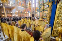 27-Епископ Усть-Каменогорский и Семипалатинский Амфилохий принял участие в духовных торжествах, посвященных 50-летию преставления преподобноисповедника Севастиана Карагандинского, в Астане