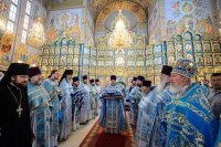 2-Епископ Усть-Каменогорский и Семипалатинский Амфилохий принял участие в престольном торжестве главного храма Казахстана - Успенском кафедральном соборе г.Астаны