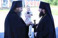 3-В Неделю о самаряныне Преосвященнейший епископ Амфилохий совершил Божественную Литургию в Андреевском кафедральном соборе Усть-Каменогорска