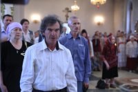19-В Неделю о самаряныне Преосвященнейший епископ Амфилохий совершил Божественную Литургию в Андреевском кафедральном соборе Усть-Каменогорска