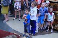 21-В Неделю о самаряныне Преосвященнейший епископ Амфилохий совершил Божественную Литургию в Андреевском кафедральном соборе Усть-Каменогорска