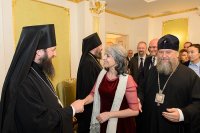11-Епископ Амфилохий принял участие во встрече с вице-президентом Болгарии Маргаритой Поповой в духовно-культурном центре Митрополичьего округа