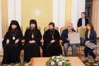 15-Епископ Амфилохий принял участие во встрече с вице-президентом Болгарии Маргаритой Поповой в духовно-культурном центре Митрополичьего округа