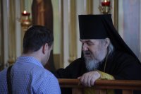 1-В Неделю 6-ю по Пятидесятнице епископ Амфилохий совершил Божественную Литургию в Свято-Андреевском кафедральном соборе города Усть-Каменогорска