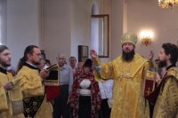 6-В Неделю 6-ю по Пятидесятнице епископ Амфилохий совершил Божественную Литургию в Свято-Андреевском кафедральном соборе города Усть-Каменогорска