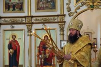 10-В Неделю 6-ю по Пятидесятнице епископ Амфилохий совершил Божественную Литургию в Свято-Андреевском кафедральном соборе города Усть-Каменогорска