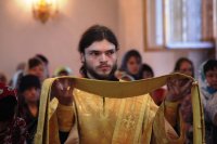 15-В Неделю 6-ю по Пятидесятнице епископ Амфилохий совершил Божественную Литургию в Свято-Андреевском кафедральном соборе города Усть-Каменогорска