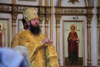 16-В Неделю 6-ю по Пятидесятнице епископ Амфилохий совершил Божественную Литургию в Свято-Андреевском кафедральном соборе города Усть-Каменогорска