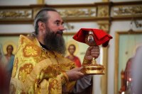 29-В Неделю 6-ю по Пятидесятнице епископ Амфилохий совершил Божественную Литургию в Свято-Андреевском кафедральном соборе города Усть-Каменогорска