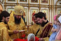 31-В Неделю 6-ю по Пятидесятнице епископ Амфилохий совершил Божественную Литургию в Свято-Андреевском кафедральном соборе города Усть-Каменогорска