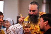 33-В Неделю 6-ю по Пятидесятнице епископ Амфилохий совершил Божественную Литургию в Свято-Андреевском кафедральном соборе города Усть-Каменогорска