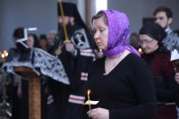 11-В среду первой седмицы Великого поста епископ Амфилохий продолжил чтение Великого покаянного канона преподобного Андрея Критского